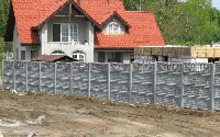 Przykad ogrodzenia betonowego